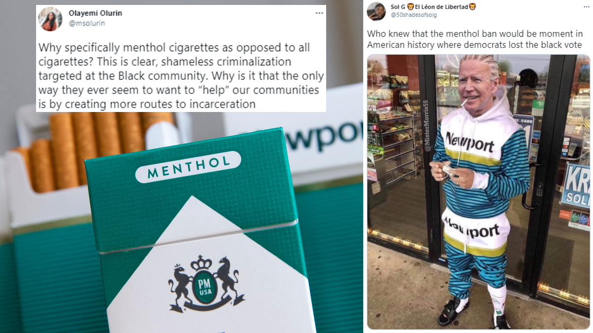 Twitter Criticizes Joe Biden For FDA's Move To Ban Menthol Cigarettes And  Flavor