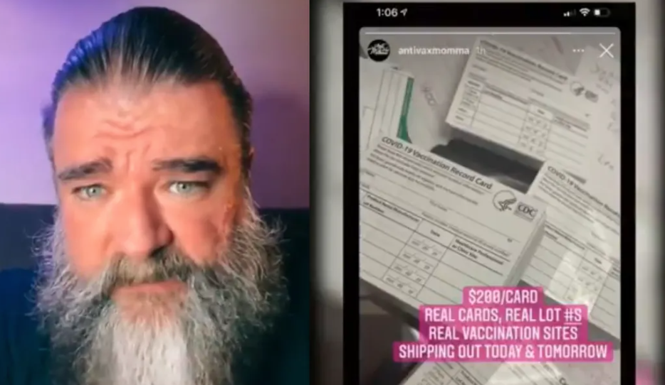 Anti-Vaxxer Running Fake Vax Card Scam Faces Criminal Charges After Getting Exposed On TikTok