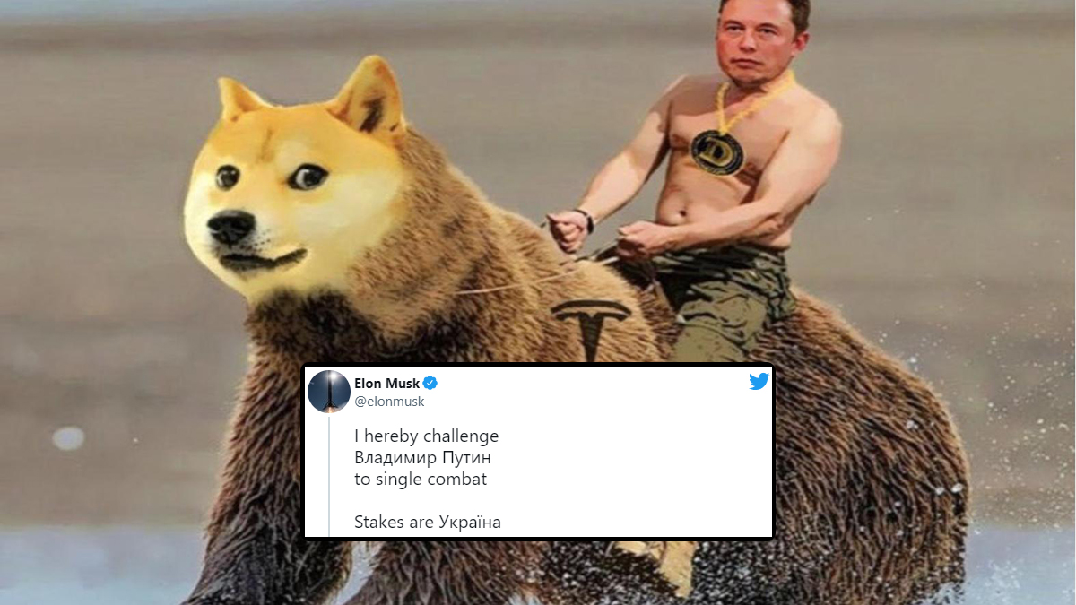 Elon Musk Challenges Russian President Vladimir Putin To Single Combat, Launching A Bevy Of Memes On Social Media