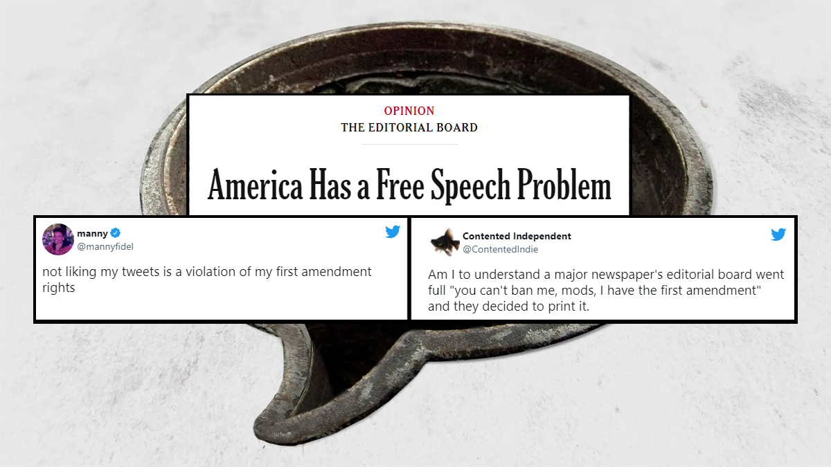 NYT Publishes Contentious Op-Ed On 'America's Free Speech Problem,' Setting Off Massive Debate Over First Amendment