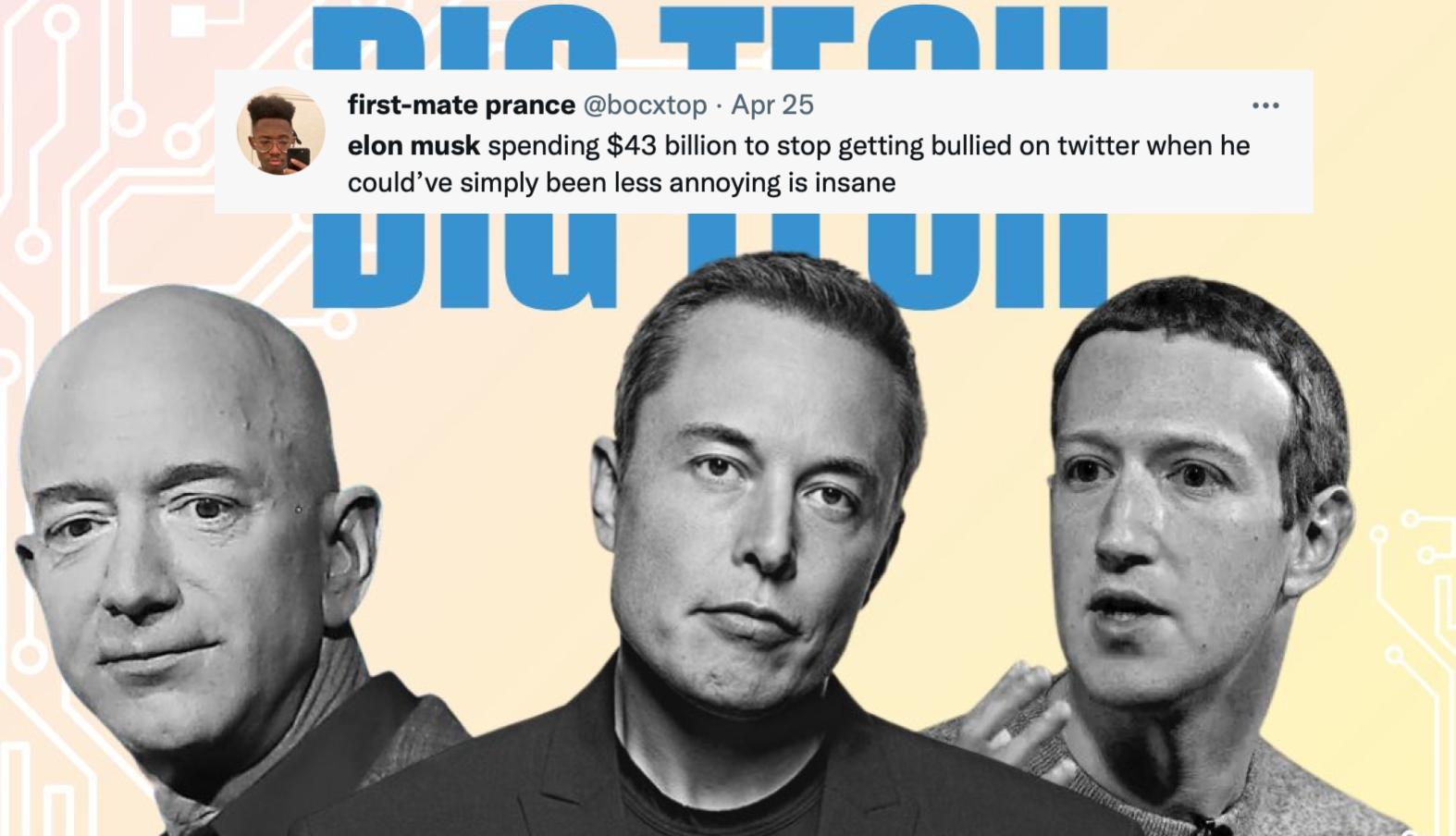 Elon Musk Beefs With Bill Gates And Jeff Bezos After Buying Twitter, Cause Sometimes Billionaires Do A Little Trolling Too