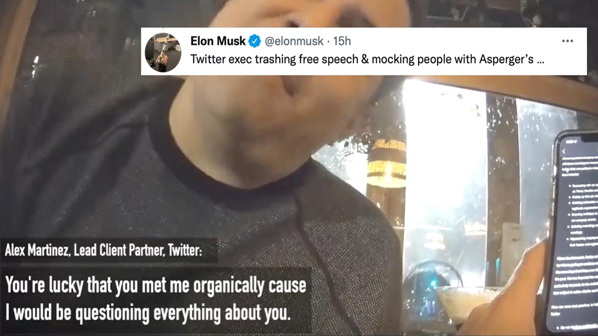 Twitter Employee Caught In Project Veritas Video Appears To Mock Elon Musk For Having Asperger's, Then Tells How Twitter Warned Him About Project Veritas