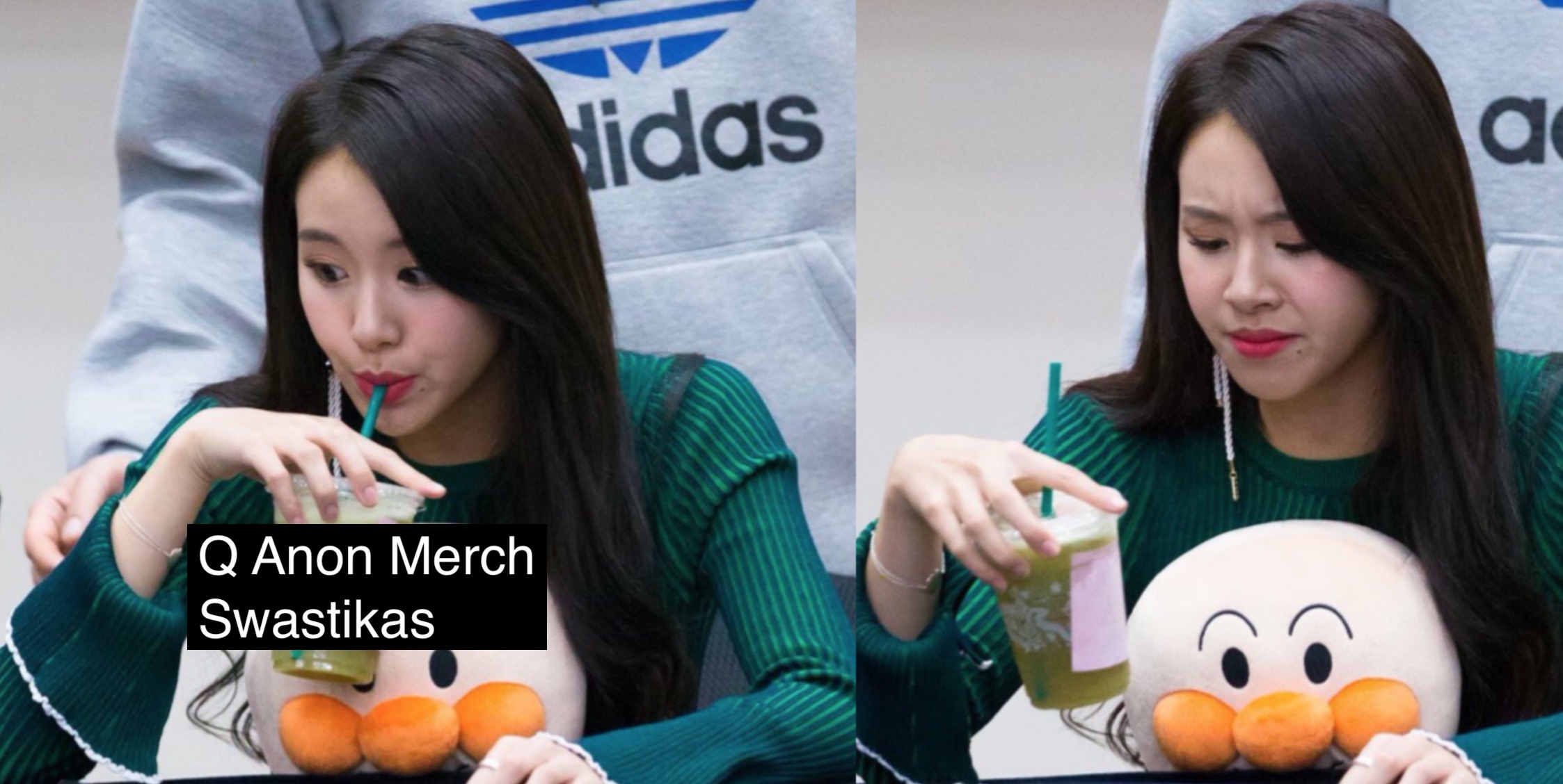 K-Pop Idol Chaeyoung Of TWICE In Hot Water After Wearing QAnon Merch And Swastika Symbol On Shirt