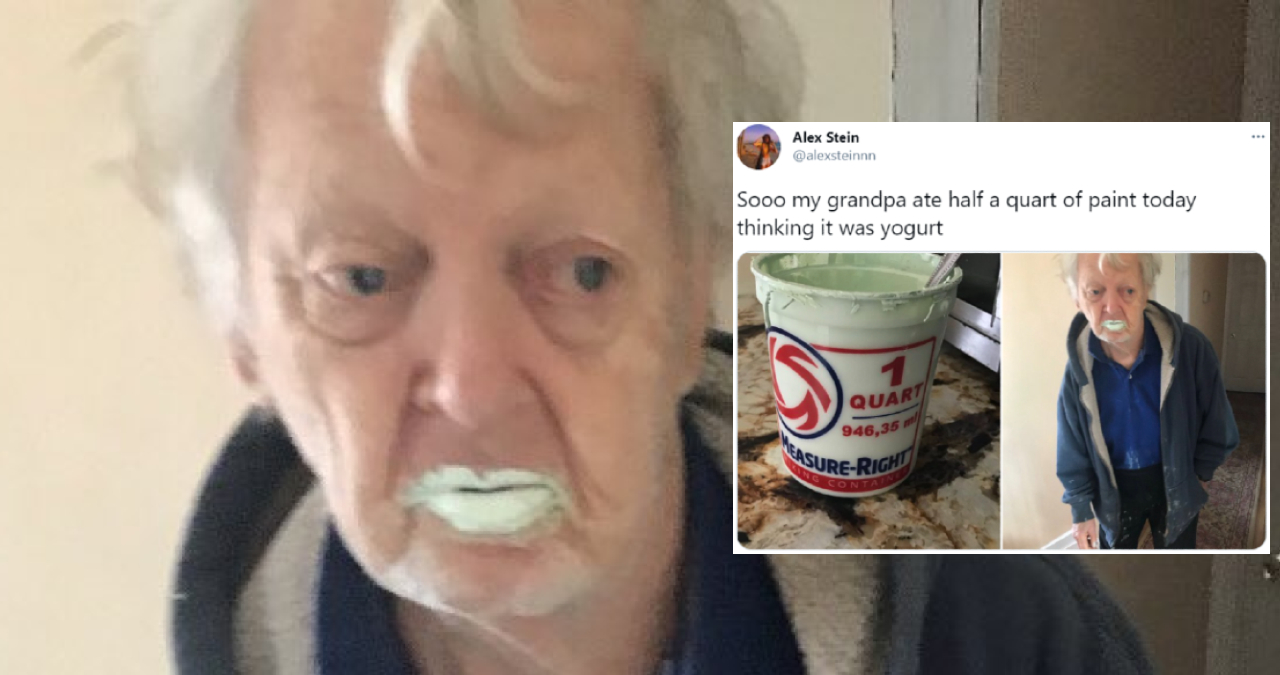  Paint Grandpa Who Became A Meme For Eating Paint He Thought Was 