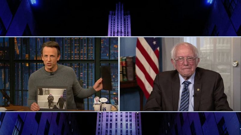 Bernie Sanders Reacts To That Inauguration Meme Bernie Sanders Reacts To That Inauguration Meme