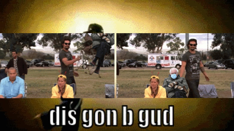 Jason Momoa Whipping Out His Folding Chair Is The Internet's Favorite 'Dis Gon B Gud' Variant Jason Momoa Whipping Out His Folding Chair Is The Internet's Favorite 'Dis Gon B Gud' Variant
