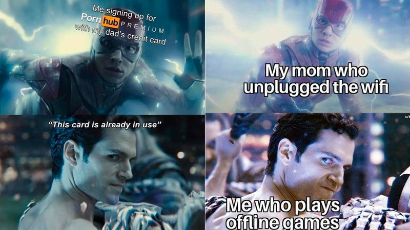 Superman Turns His Icy Stare On The Flash In 'Justice League' Template