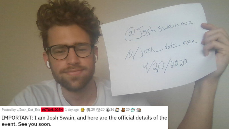 The Original 'Josh Swain' Makes Official Statement On /r/JoshSwainBattle Confirming The Event