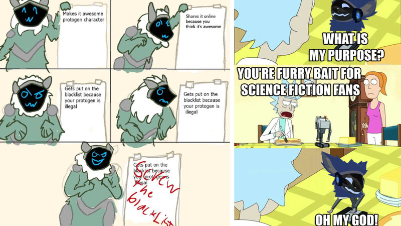 'Protogens' Are The Cyborgs Of The Furry World And There's A War For Their Legality