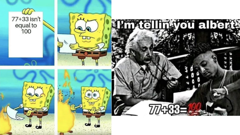 We Regret To Inform You That 77+33 Is Not 100 We Regret To Inform You That 77+33 Is Not 100