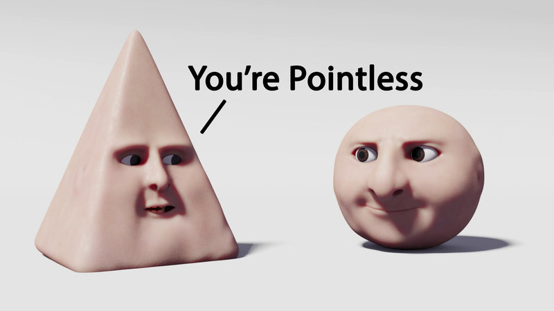 The Triangle's Insult Has Made The Circle Increasingly Dark And Twisted