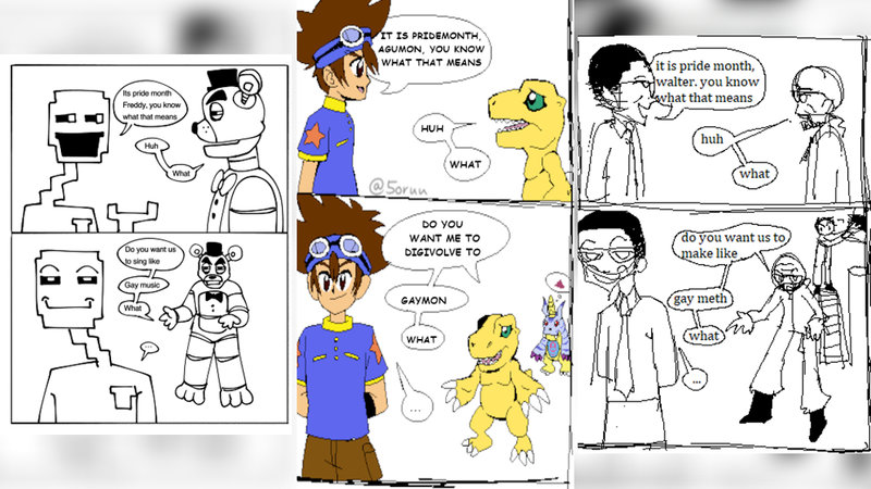 It is pride month you know what that means meme format and webcomic.