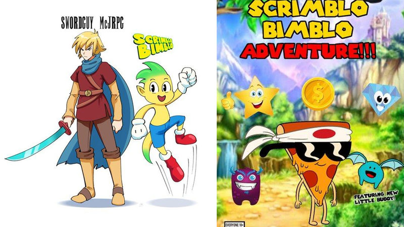 two scrimblo bimblo memes