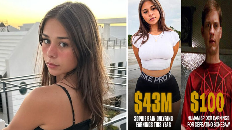 Image example of creator and model Sophie Rain.