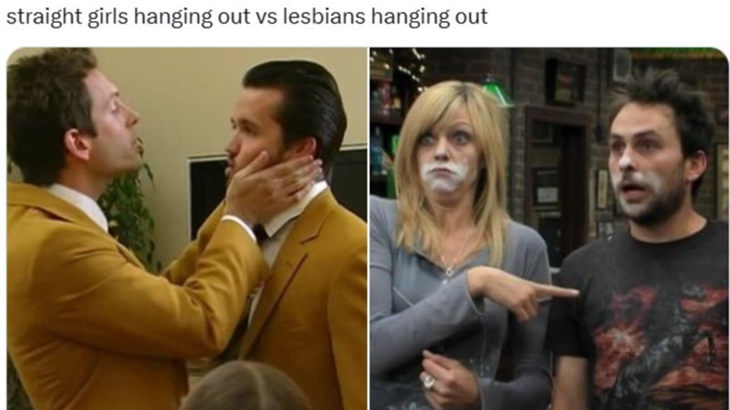 Since 2020, The 'Straight Girls Hanging Out Vs. Lesbians Hanging Out' Meme Has Been An Increasingly Popular Format