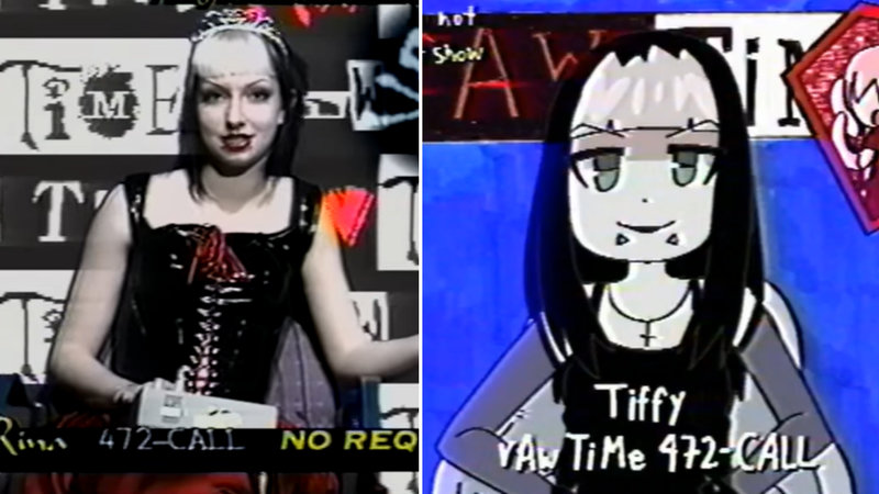 Mysterious, Goth Host 'Tiffy Of '90s Public Access Show 'rAw TiMe' Garners A Cult Fanbase 30 Years Later