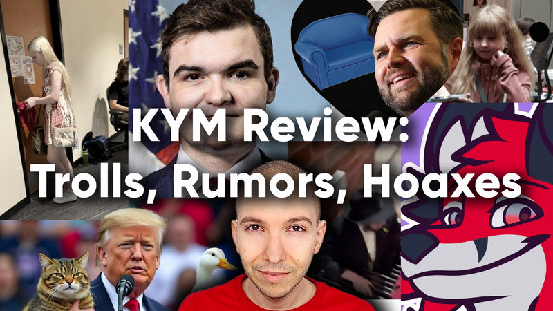 A collage of the top trolls, rumors and hoaxes of 2024.