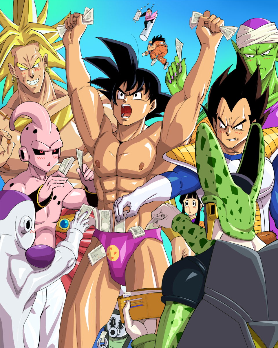 goku, chi-chi, piccolo, yamcha, vegeta, mercenary tao, frieza, broly, cell,...