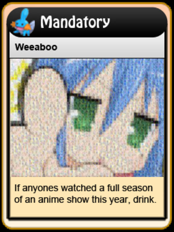 Image 122911 4chan Drinking Game Cards Know Your Meme