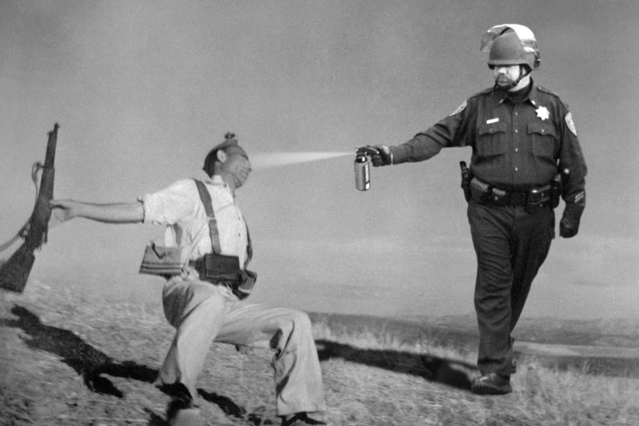 [Image 206388] Casually Pepper Spray Everything Cop Know Your Meme