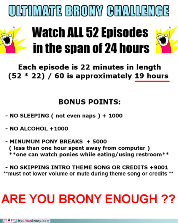 Challenge Accepted My Little Pony Friendship Is Magic Know Your Meme