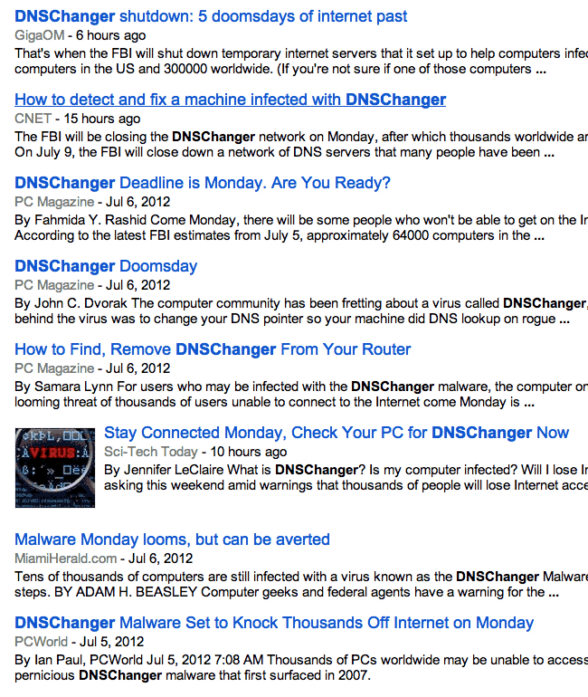 DNS News Headlines DNSChanger Know Your Meme