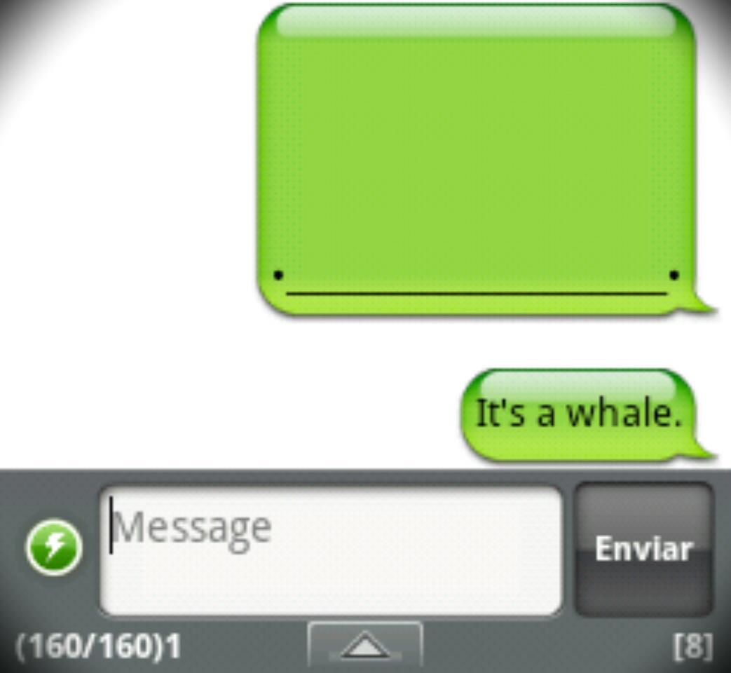 Handcent Sms For Android Whale Iphone Whale Know Your Meme