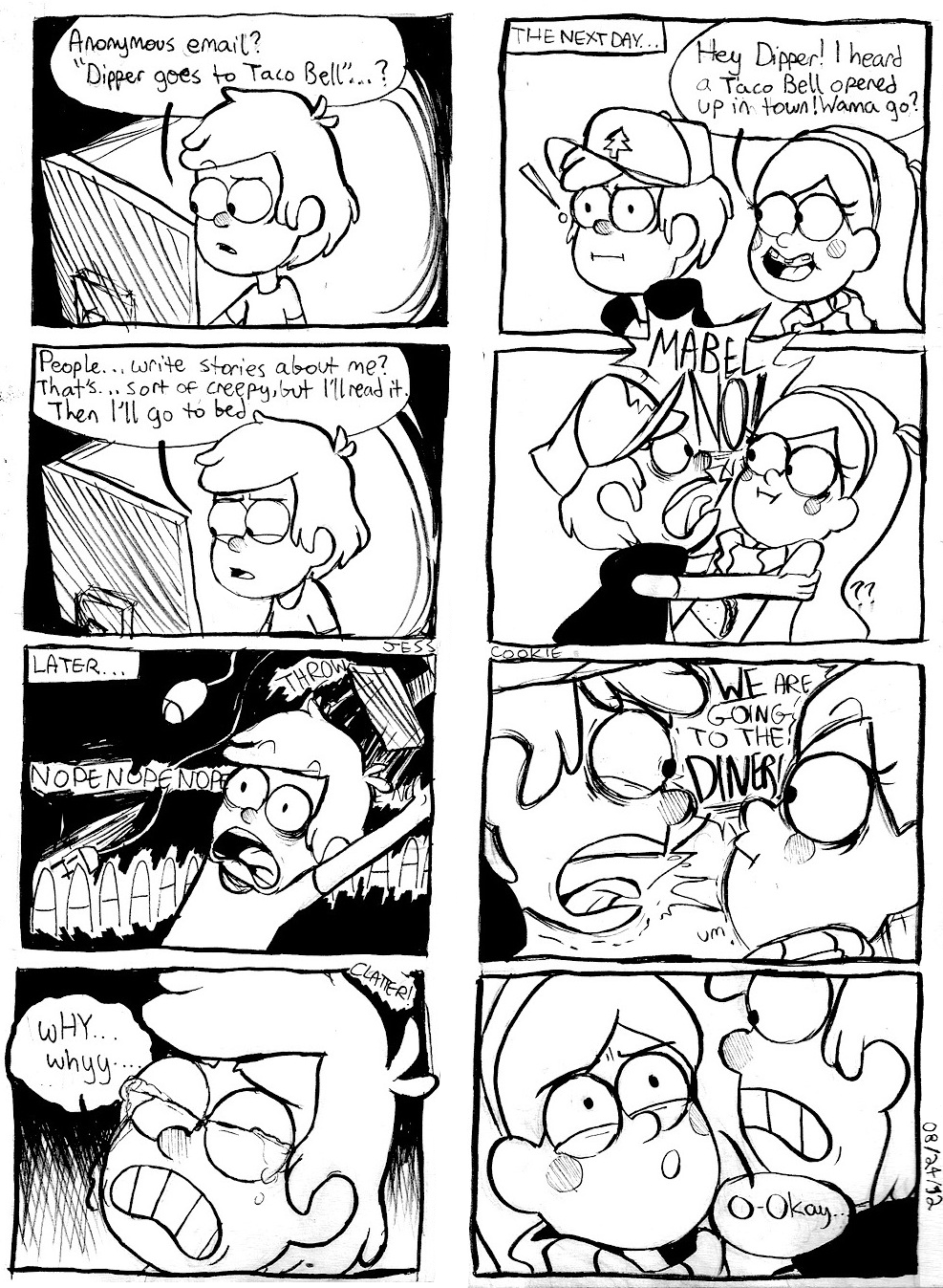 Dipper goes to taco bell comic porn