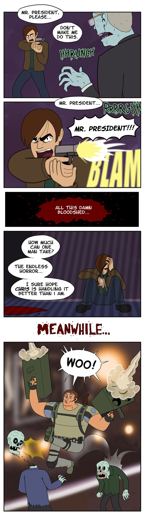 Leon And Chris | Resident Evil / Biohazard | Know Your Meme