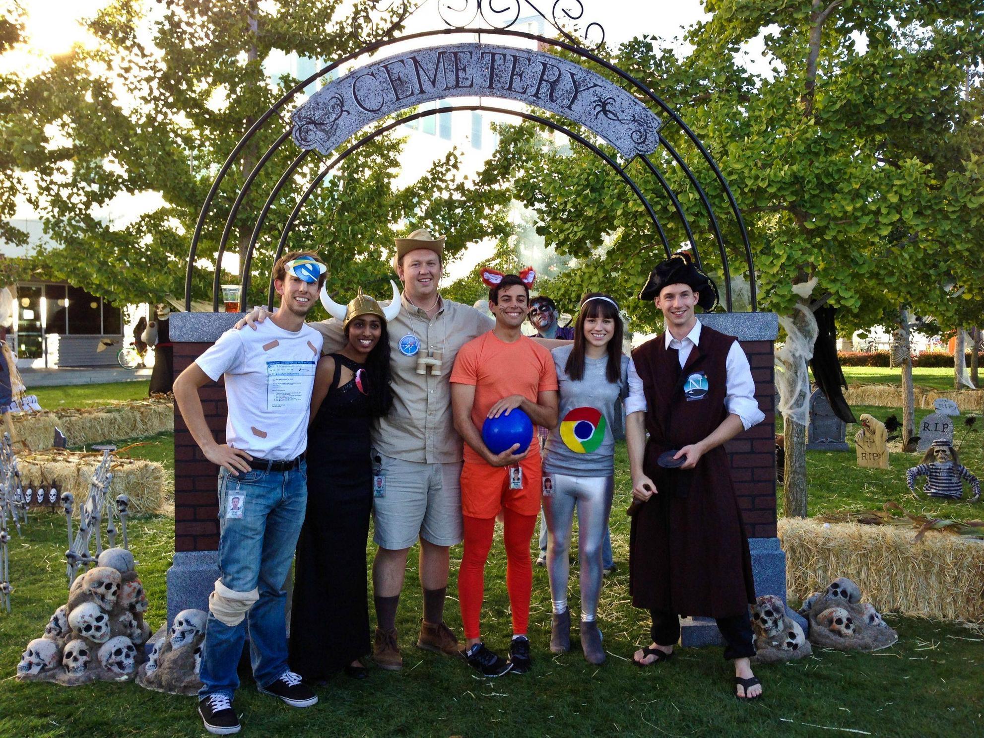 Went to work dressed as Chrome, bumped into Firefox, Safari,