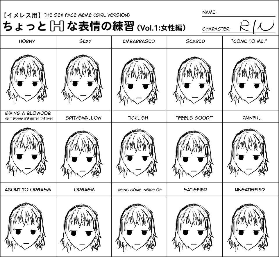 katawa shoujo, rin tezuka doesn't change facial expressions, sex face meme...