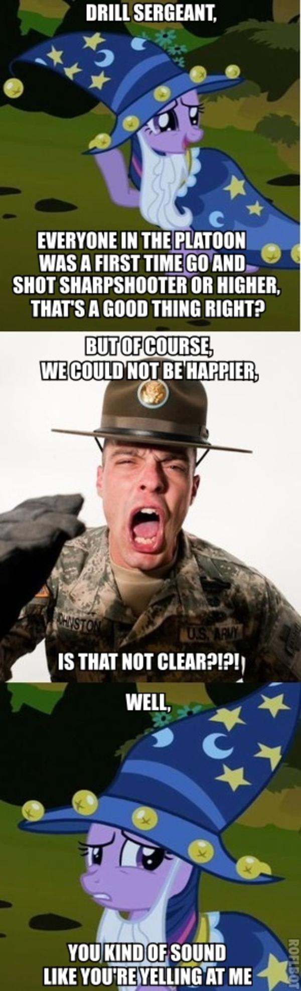 they may be mean, but truth is that drill sergeants care about you more
