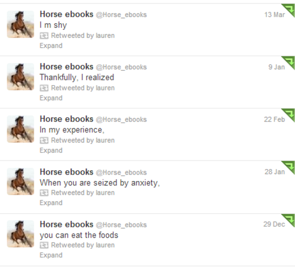 [Image 657728] Horse_ebooks Know Your Meme