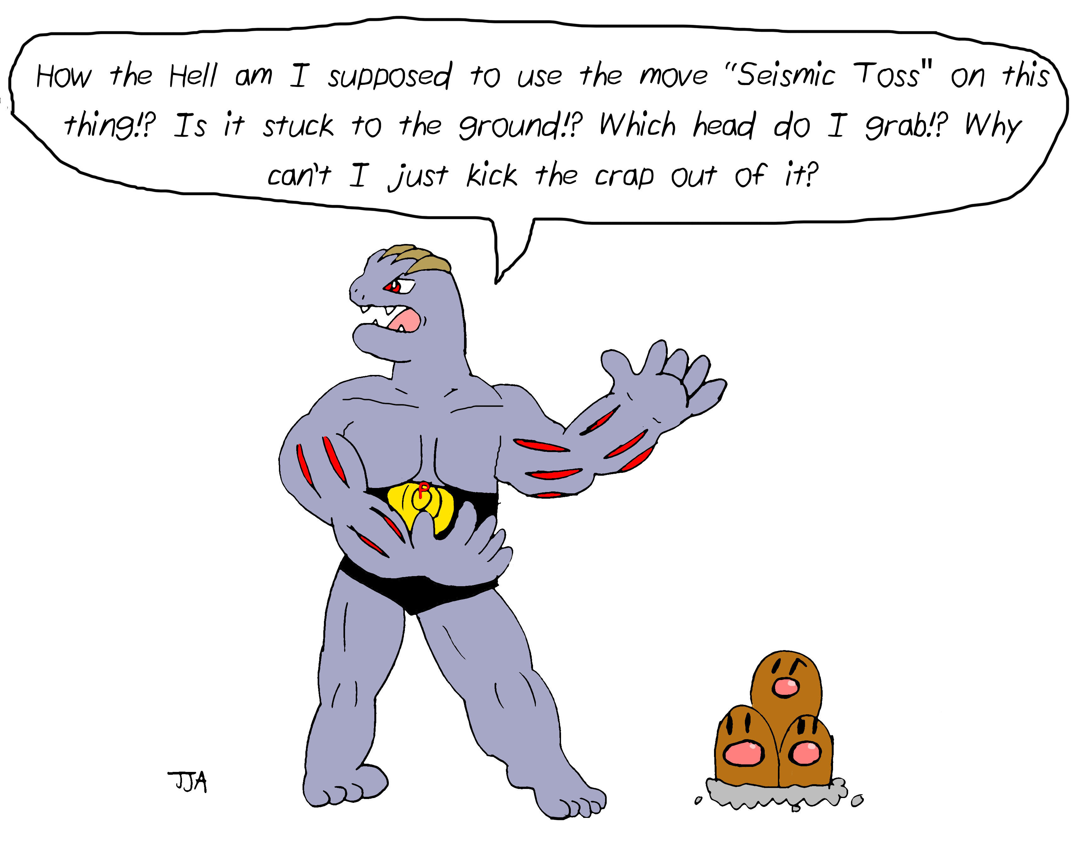 How The Hell Do You Use Seismic Toss On A Dugtrio Pokemon Know Your Meme