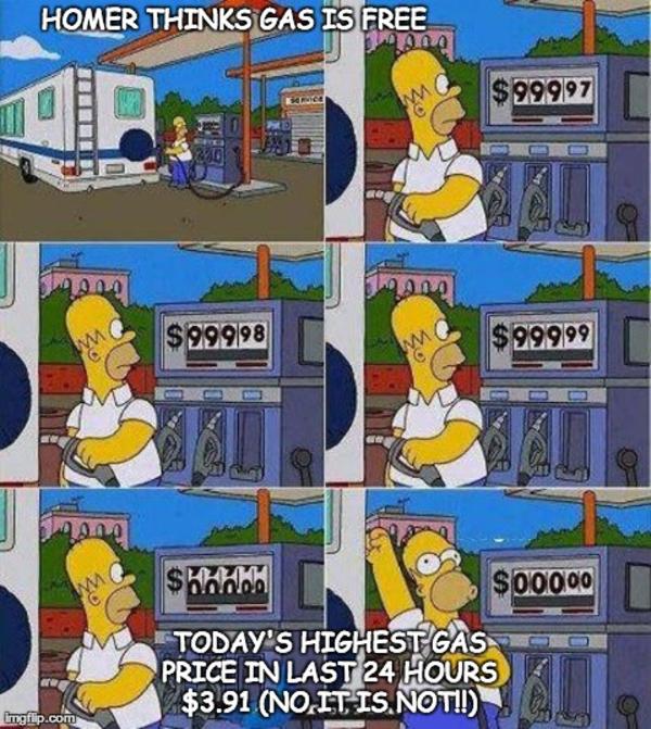 Homer at Gas station Know Your Meme