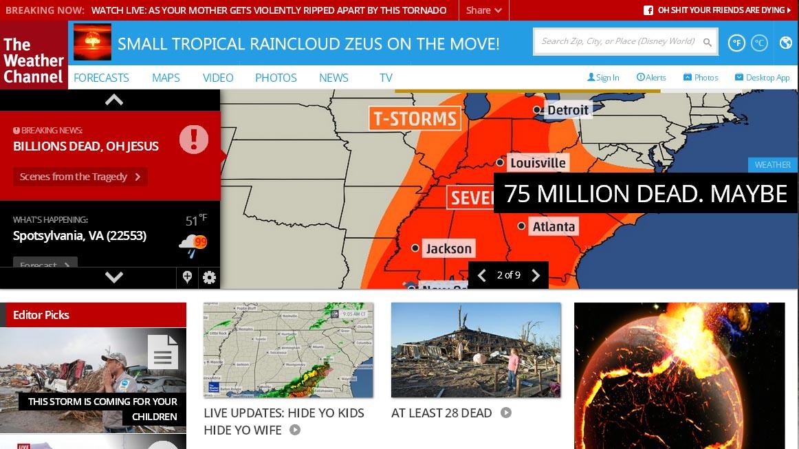 The Weather Channel In a Nutshell Know Your Meme