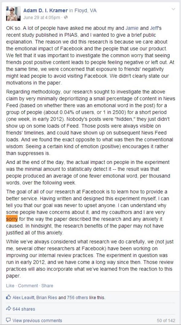 Image 786031 Facebook Emotional Contagion Experiment Know Your Meme