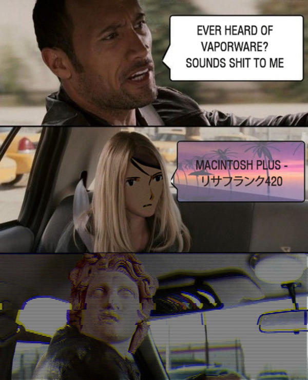 The Rock Vaporwave | Vaporwave | Know Your Meme