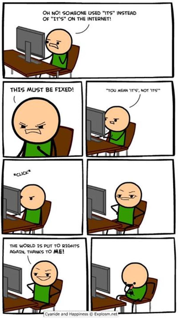 Just your typical grammar nazi | Grammar Nazi | Know Your Meme