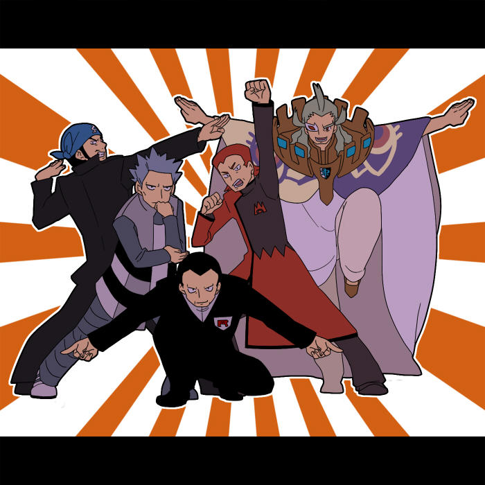 Pokemon Villains Ginyu Force Pose Tokusentai Know Your Meme