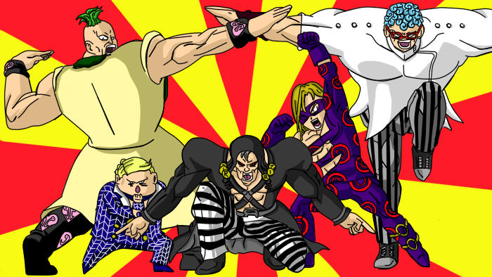 Jojo Ginyu Force Pose Tokusentai Know Your Meme