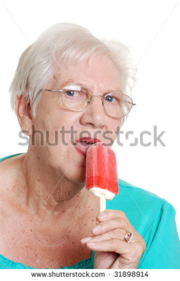 Senior Woman Licking A Red Popsicle All These Games And You Decided To Play Me Know Your Meme