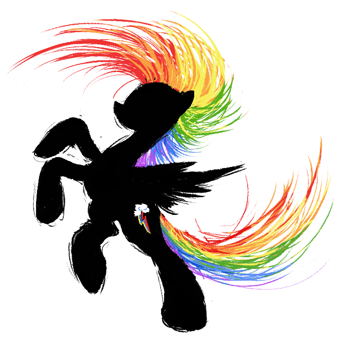 Rainbow Pegasus Sketch By Flamevulture17 My Little Pony Friendship Is Magic Know Your Meme