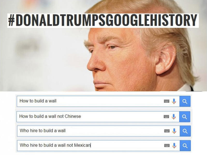 Donald Trump's Google Search History DonaldTrumpsGoogleHistory Know Your Meme