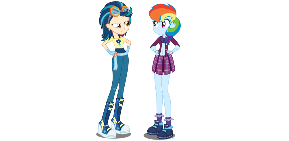 Indigo Zap and Rainbow Dash | My Little 