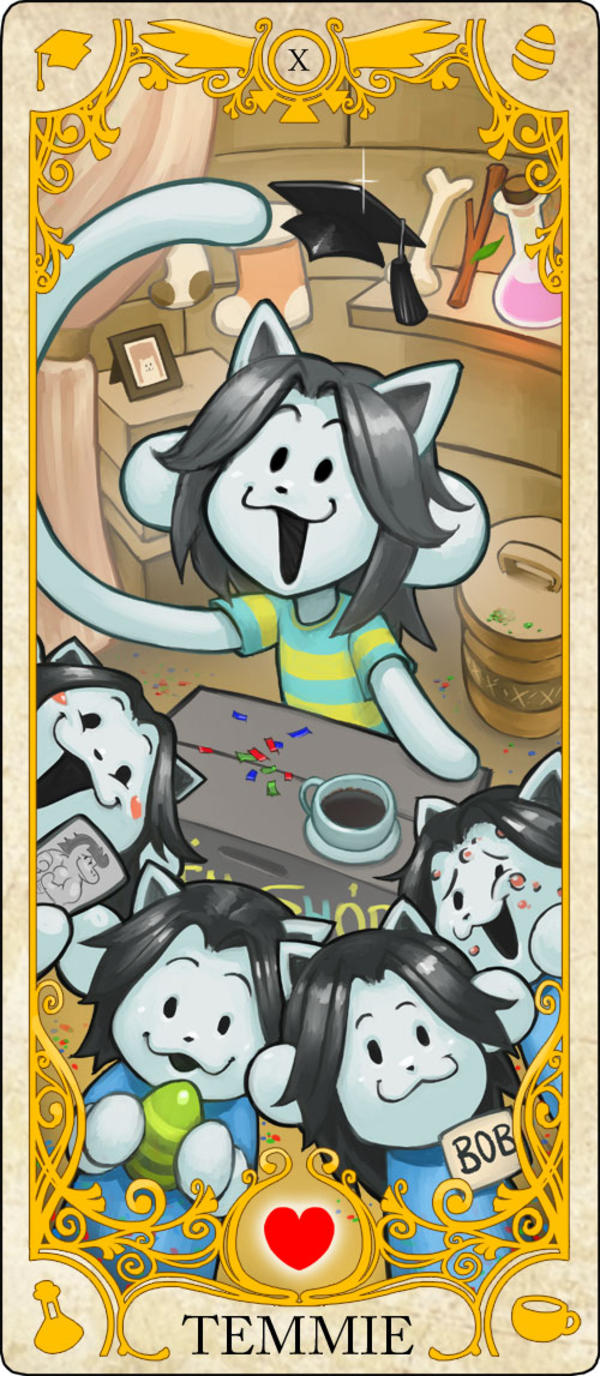 Temmie Tarot Card | Undertale | Know Your Meme