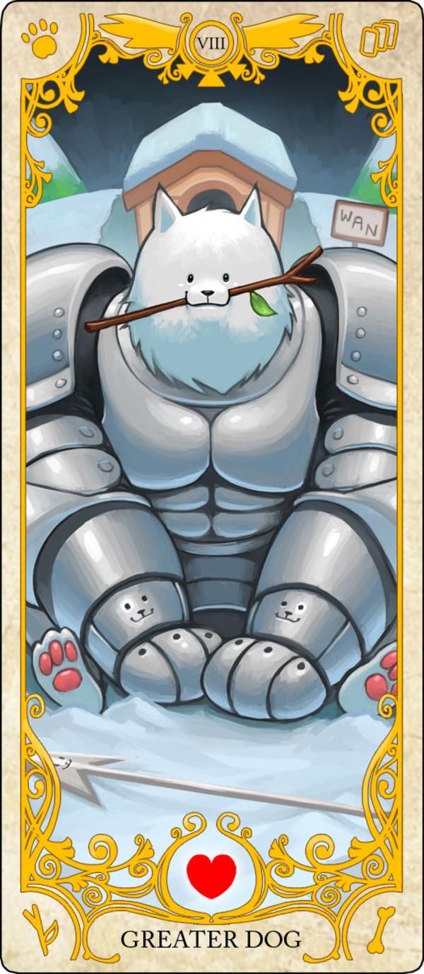 Greater Dog Tarot Card | Undertale | Know Your Meme
