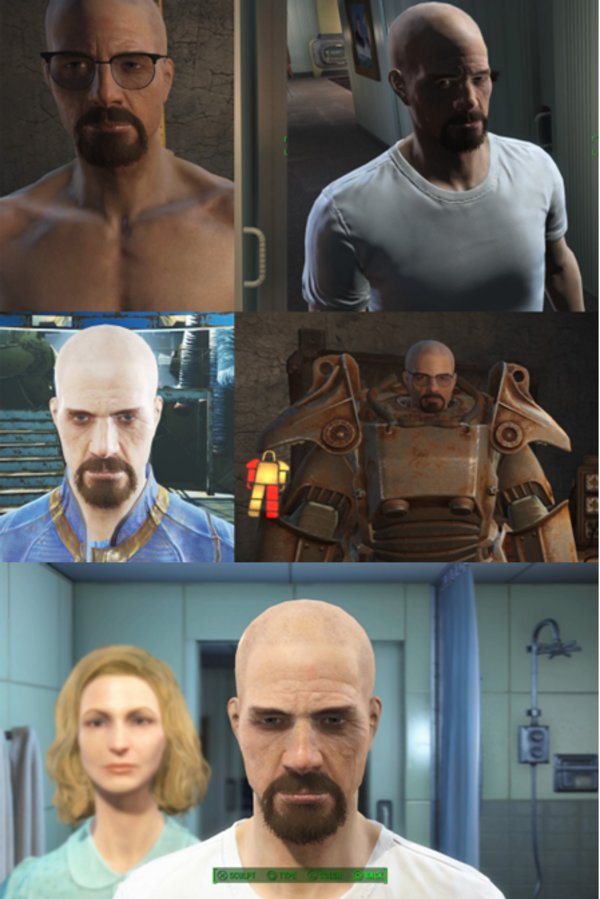 Walter White Fallout 4 Character Creations Know Your Meme