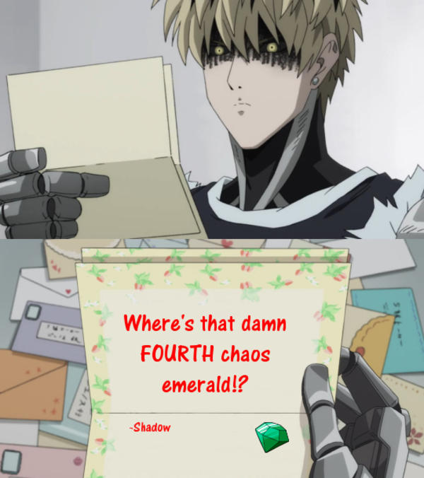 You'd think he would have sent this to Sonic OnePunch Man Know