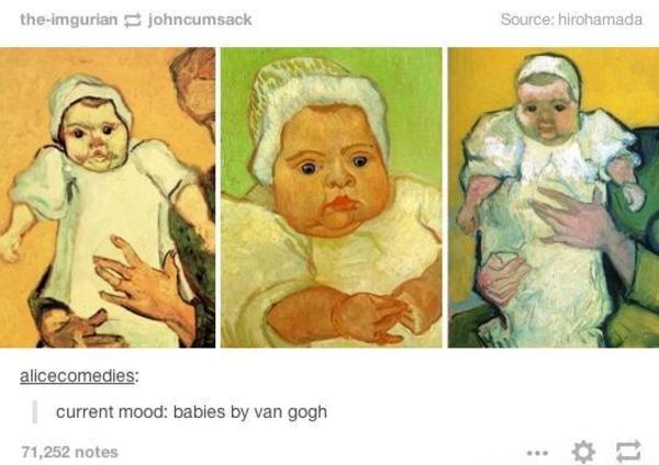 van gogh baby painting
